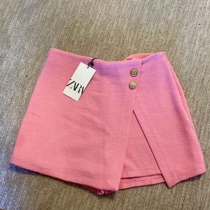 Pink Tweed Skort